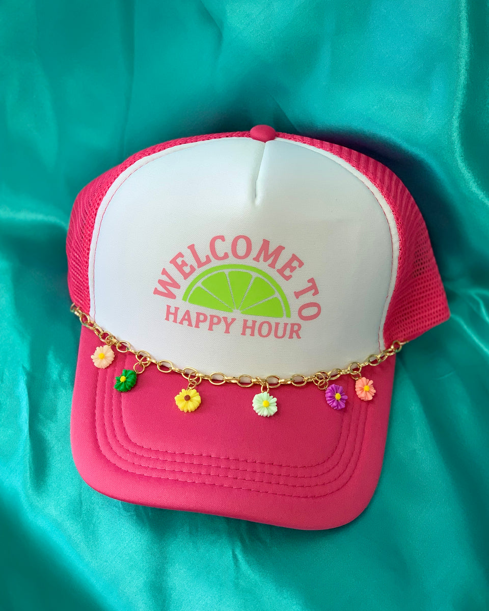 Happy Hour Trucker Hat – Threaded Secrets Boutique display picture 3