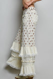 Floral Ruffle Pants