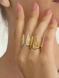 18K Angel Wing Ring