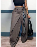 One Shoulder Tie Overalls