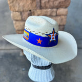 Straw Astros Cowboy Hat