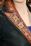 Black Tooled Blazer