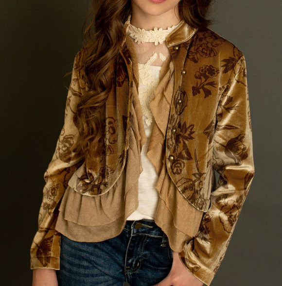 Girls Velvet Jacket