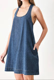 Buckle Denim Dress