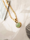 18K Green Pendant Necklace