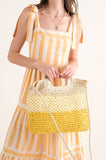 Striped Crossbody Handbag