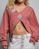 Cherry Cropped Top