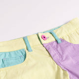 Girls Color Block Shorts