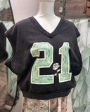 Charcoal Varsity Vest