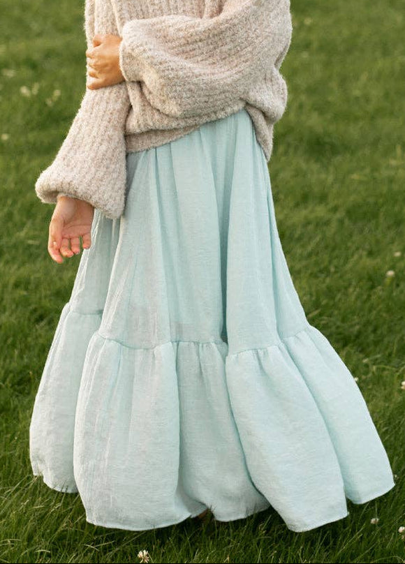 Girls Blue Smoke Skirt