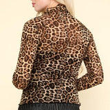 Mesh Layering Top - Leopard