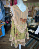 Stripe Butterfly Shirt Dress