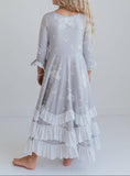 Girls Winter Floral Dress