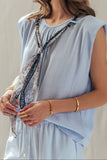 Linen Muscle Scarf Top