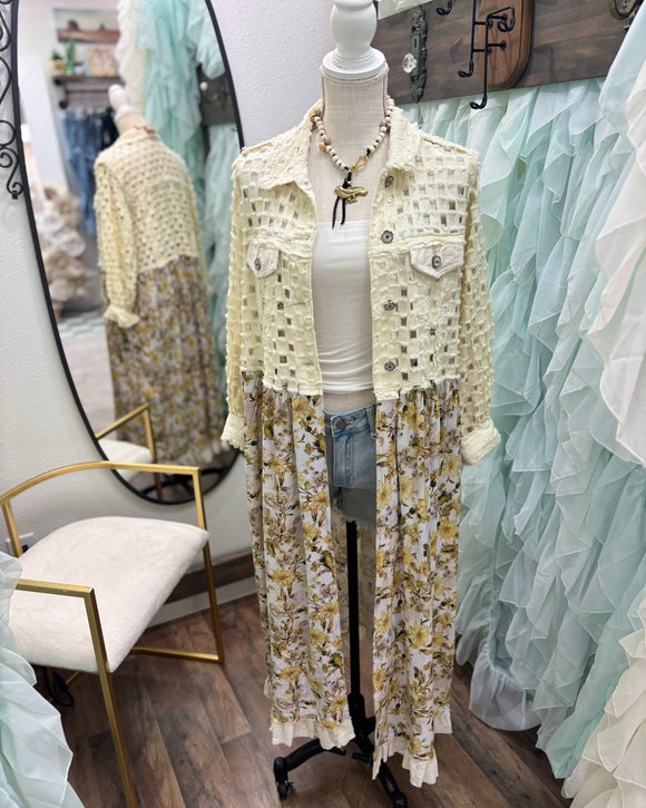 Textured Floral Jacket
