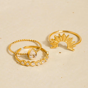 18K Layered Ring
