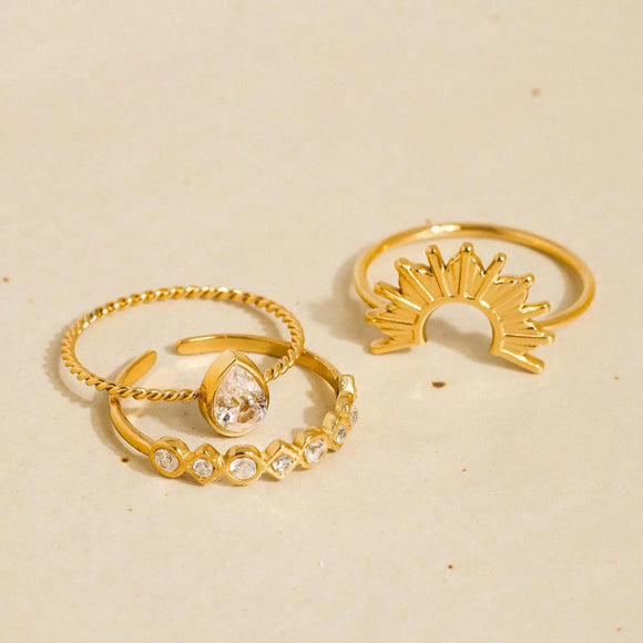 18K Layered Ring