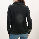Black Tooled Blazer