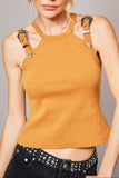 Camel Buckle Tank Top