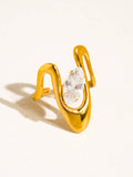 18K Abstract Marquise Ring