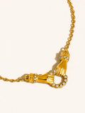 18K Double Hand Necklace