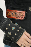 Black Tooled Blazer