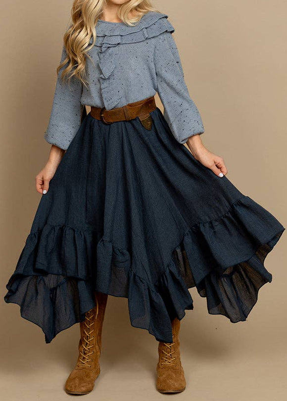 Girls Navy Skirt