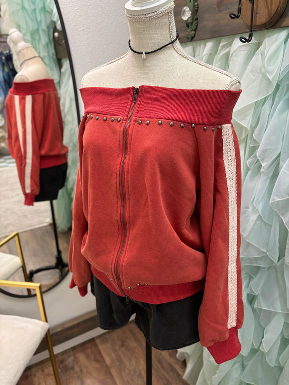 Off the Shoulder Sweatshirt