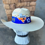Straw Astros Cowboy Hat