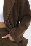 Chocolate Corduroy Set