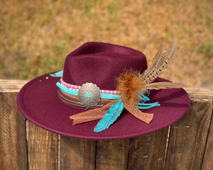 Boho Plum Hat
