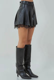 Raven Faux Leather Shorts