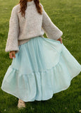 Girls Blue Smoke Skirt