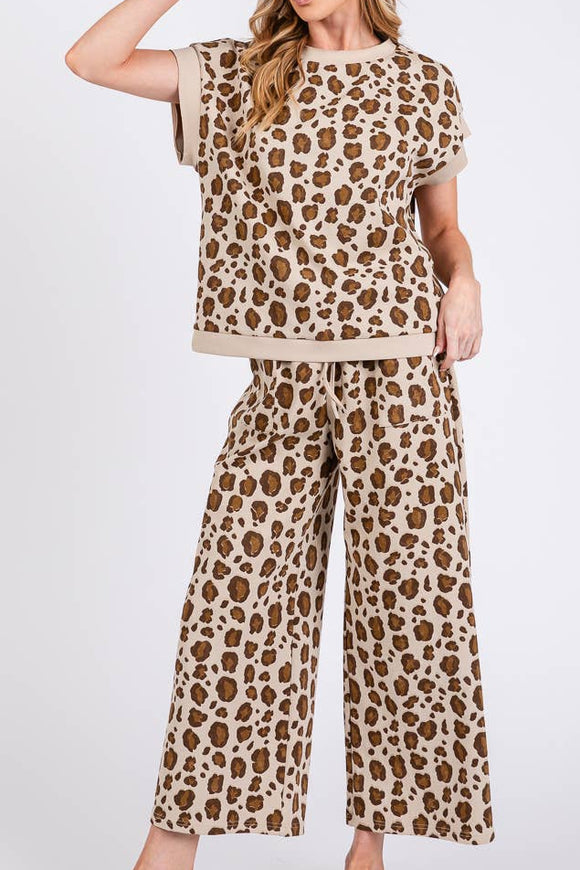 Leopard Sweat Set