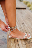 Golden Wrap sandals