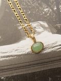 18K Green Pendant Necklace