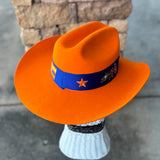 Orange HTX Cowboy Hat