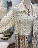 Textured Floral Jacket
