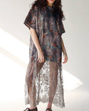 Camo Lace T-Shirt Dress