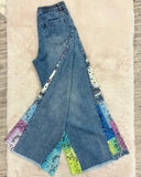 Paisley Denim Pants
