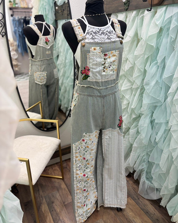 Pinstripe Overalls