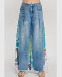 Paisley Denim Pants