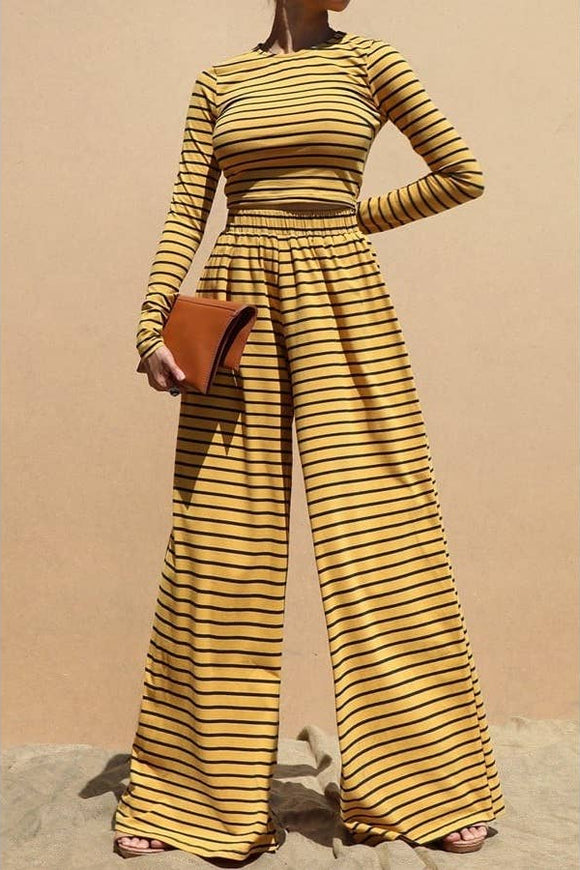 Striped Mustard Set