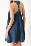 Buckle Denim Dress
