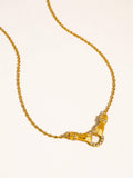 18K Double Hand Necklace
