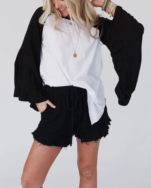 Bell Sleeve Baseball Tee