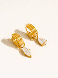 18K Teardrop Mismatch Earrings