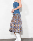 Denim Bubble Midi Dress