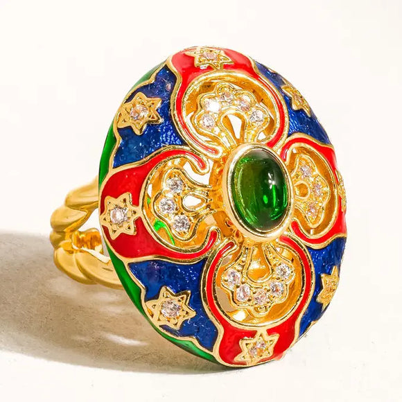 18K Vintage Statement Ring