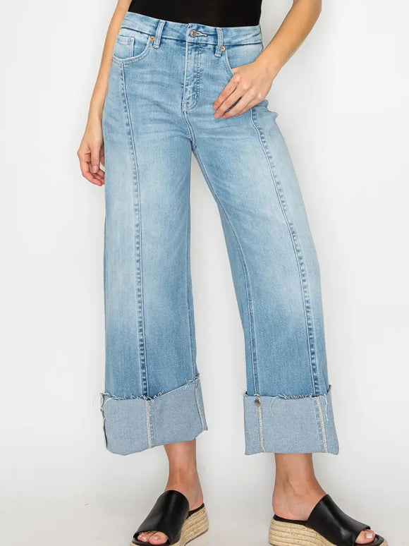 2 in 1 Cuffed Jeans